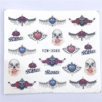 Αυτοκόλλητα μόδας για νύχια DIY Line Spider Angel Wing Star Sliders Διακόσμηση μανικιούρ Ακουαρέλα Αυτοκόλλητα νυχιών Decal Αξεσουάρ