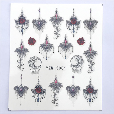 Αυτοκόλλητα μόδας για νύχια DIY Line Spider Angel Wing Star Sliders Διακόσμηση μανικιούρ Ακουαρέλα Αυτοκόλλητα νυχιών Decal Αξεσουάρ