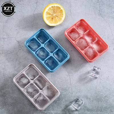 Ice Cube Ice Box Frozen Mold Ψυγείο Σπιτικό Frozen Ice Box με καπάκι Σιλικόνη Hot Ice Cube Σπιτικό κρύο ποτό DIY Εργαλεία