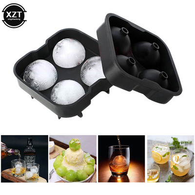 Για Whisky Ice Cube Maker Mold Mold Mold Αξεσουάρ στρογγυλής μπάρας από τούβλα Εργαλεία κουζίνας φόρμα πάγου υψηλής ποιότητας μαύρου χρώματος