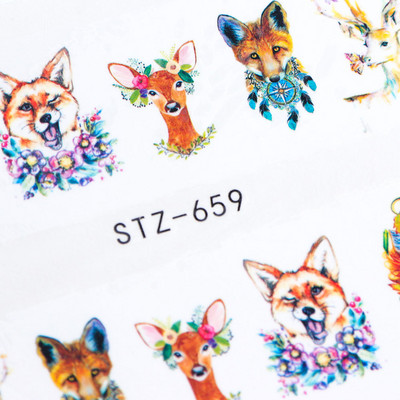 1 lehe gradient õitsemise flamingo liugur küünte kunsti kleebiste kleebiste kujundused veemärgi tätoveeringute kaunistamiseks LASTZ659-673