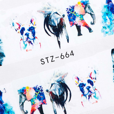 1 lehe gradient õitsemise flamingo liugur küünte kunsti kleebiste kleebiste kujundused veemärgi tätoveeringute kaunistamiseks LASTZ659-673