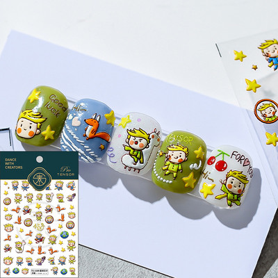 1 leht Happy Mood Nail Art Kleebised Armsad Lilled Täht Kuu Süda Õhupall 3D Kleebised Multifilmi Küünte disain DIY maniküüri tarvikud