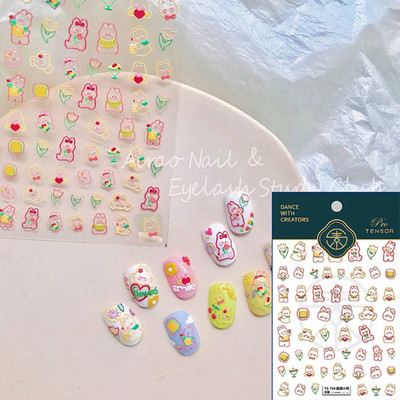 1 leht Happy Mood Nail Art Kleebised Armsad Lilled Täht Kuu Süda Õhupall 3D Kleebised Multifilmi Küünte disain DIY maniküüri tarvikud