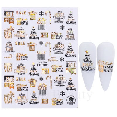 Őszi betakarítás matricák a körmökön Fekete arany őszi levél mókus fóliák matricák tippek holografikus lézeres fényes 3D körömdíszítés DecoCHCJ074