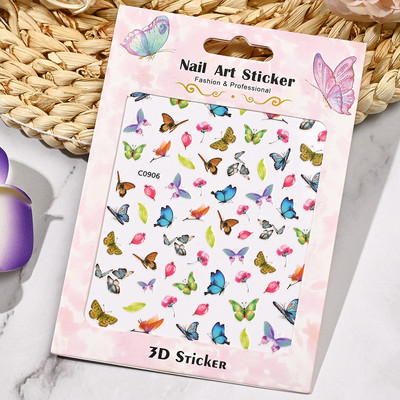 1 tk läbipaistvad mulliga küünekleebised ümmargused südamekujulised reljeefsed mullid disain 3D kleebised küünekleebised maniküüri kaunistused NK14