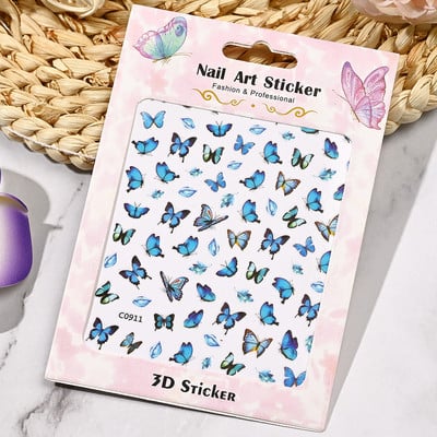 1 tk läbipaistvad mulliga küünekleebised ümmargused südamekujulised reljeefsed mullid disain 3D kleebised küünekleebised maniküüri kaunistused NK14