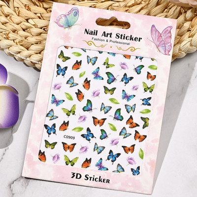 1 tk läbipaistvad mulliga küünekleebised ümmargused südamekujulised reljeefsed mullid disain 3D kleebised küünekleebised maniküüri kaunistused NK14