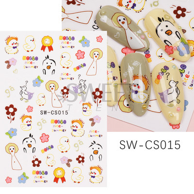 3D Love Heart Σχέδιο Βαλεντίνου Αυτοκόλλητα νυχιών Ρομαντικό Κομψό Κομψό Κοσμήματα με Δαντέλα Κόκκινη Καρδιά Sliders Μανικιούρ Βερνίκι νυχιών Αυτοκόλλητα SASW-CS