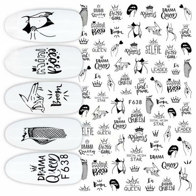 3D Love Heart Σχέδιο Βαλεντίνου Αυτοκόλλητα νυχιών Ρομαντικό Κομψό Κομψό Κοσμήματα με Δαντέλα Κόκκινη Καρδιά Sliders Μανικιούρ Βερνίκι νυχιών Αυτοκόλλητα SASW-CS