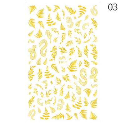 Γεωμετρικές γραμμές λουλούδια φύλλα τρισδιάστατο αυτοκόλλητο νυχιών φιγούρα ανθισμένη μαργαρίτα Sakura Αυτοκόλλητο αυτοκόλλητο αυτοκόλλητο μανικιούρ για νύχια