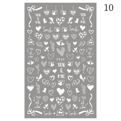 Γεωμετρικές γραμμές λουλούδια φύλλα τρισδιάστατο αυτοκόλλητο νυχιών φιγούρα ανθισμένη μαργαρίτα Sakura Αυτοκόλλητο αυτοκόλλητο αυτοκόλλητο μανικιούρ για νύχια