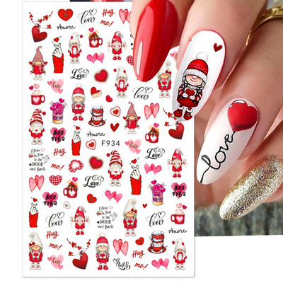 Γεωμετρικές γραμμές λουλούδια φύλλα τρισδιάστατο αυτοκόλλητο νυχιών φιγούρα ανθισμένη μαργαρίτα Sakura Αυτοκόλλητο αυτοκόλλητο αυτοκόλλητο μανικιούρ για νύχια