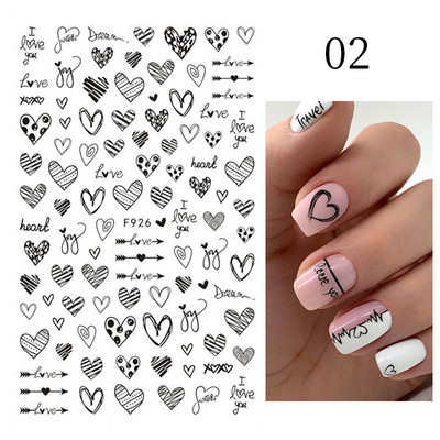 Γεωμετρικές γραμμές λουλούδια φύλλα τρισδιάστατο αυτοκόλλητο νυχιών φιγούρα ανθισμένη μαργαρίτα Sakura Αυτοκόλλητο αυτοκόλλητο αυτοκόλλητο μανικιούρ για νύχια