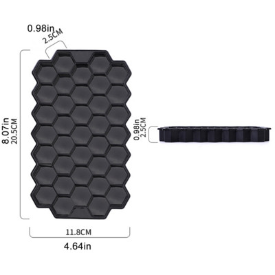 4/6/8/15 Grid Big Tray Ice Mold Giant Jumbo Large Food Grade Silicone Ice Cube Square Tray Mold DIY Ice Maker Ice Cube Tray