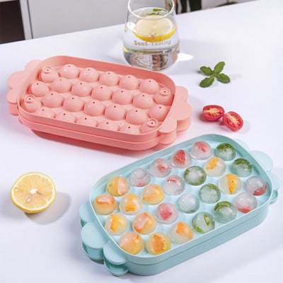 8 Grid/26 Grid Ice Cube Mold Mold Diy παγοθήκη με καπάκι Home Ice Cream Bar Party Whisky Cocktail Ice Ball Molds