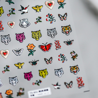 1 foi de autocolante 3D subțiri și rezistente pentru unghii, modele de siluete de pisici negre mate transparente, autocolante pentru unghii, decorațiuni, decalcomanii