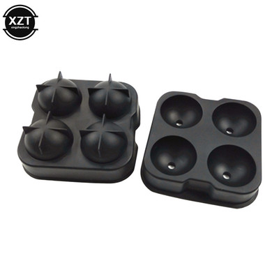 Mașină de fabricat cuburi de gheață pentru whisky, matriță cu bile, caramida, rotundă, din silicon, de înaltă calitate, de culoare neagră, pentru gheață, unelte de bucătărie, tăvi pentru cuburi reutilizabile