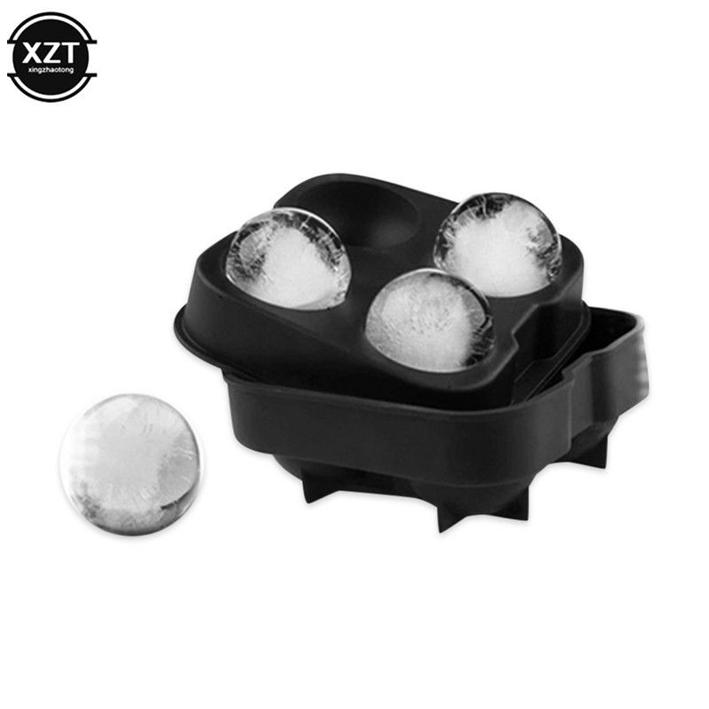 Mașină de fabricat cuburi de gheață pentru whisky, matriță cu bile, caramida, rotundă, din silicon, de înaltă calitate, de culoare neagră, pentru gheață, unelte de bucătărie, tăvi pentru cuburi reutilizabile