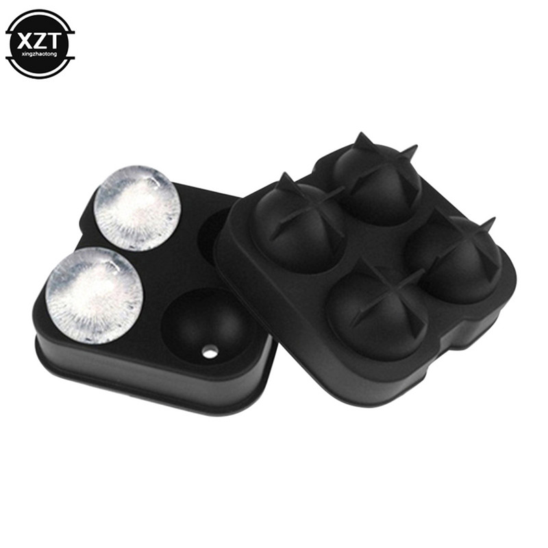 Mașină de fabricat cuburi de gheață pentru whisky, matriță cu bile, caramida, rotundă, din silicon, de înaltă calitate, de culoare neagră, pentru gheață, unelte de bucătărie, tăvi pentru cuburi reutilizabile