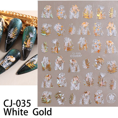 Nail Art matricák Geometria Virág Körömmatrica Kiegészítők Csúsztatók körmökhöz Design Dekoráció Fólia Körömdíszítés Kiegészítők