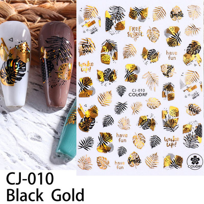 Nail Art matricák Geometria Virág Körömmatrica Kiegészítők Csúsztatók körmökhöz Design Dekoráció Fólia Körömdíszítés Kiegészítők