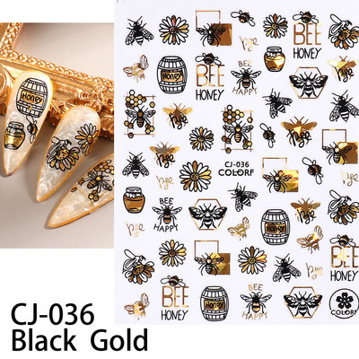 Nail Art matricák Geometria Virág Körömmatrica Kiegészítők Csúsztatók körmökhöz Design Dekoráció Fólia Körömdíszítés Kiegészítők