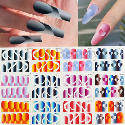 12 τμχ. Χαλκομανίες για το χειμώνα με νερό Nail Art Deer Bear Snowbird Sliders Cottage Landscape Ακουαρέλα αυτοκόλλητα νυχιών Τατουάζ GLBN2425-2436