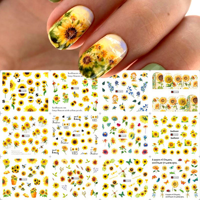 12 τμχ. Χαλκομανίες για το χειμώνα με νερό Nail Art Deer Bear Snowbird Sliders Cottage Landscape Ακουαρέλα αυτοκόλλητα νυχιών Τατουάζ GLBN2425-2436