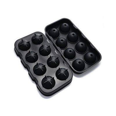 Golyós négyzet alakú, gyémánt alakú jégkockaforma whisky-boros hűtési jégkészítő, újrafelhasználható jégkocka-forma fagyasztóhoz és fedélhez