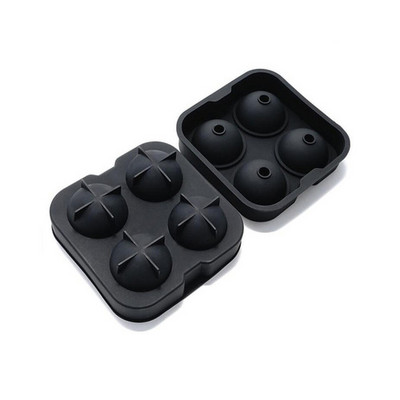 Golyós négyzet alakú, gyémánt alakú jégkockaforma whisky-boros hűtési jégkészítő, újrafelhasználható jégkocka-forma fagyasztóhoz és fedélhez