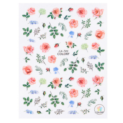 3D Sakura Fecske matricák körömön Nap Virág Levél Madár Rajzfilm Orchidea Csúsztató Vízfesték Köröm Design Manikűr SAF844-853