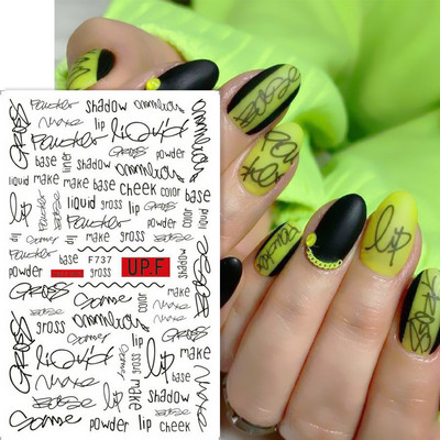 3D Sakura Fecske matricák körömön Nap Virág Levél Madár Rajzfilm Orchidea Csúsztató Vízfesték Köröm Design Manikűr SAF844-853