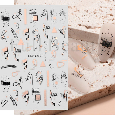 3D Sakura Fecske matricák körömön Nap Virág Levél Madár Rajzfilm Orchidea Csúsztató Vízfesték Köröm Design Manikűr SAF844-853