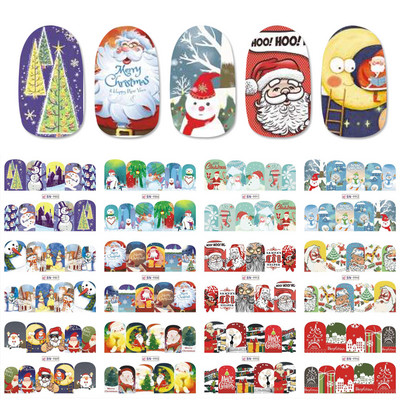 12 tk Multikas Halloweeni küünekleebised liugur Lõbus kõrvits Nõid Kloun Kolju maniküür Kaunistus Veeülekande küünte kleebised BEBN