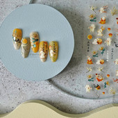 Φεστιβάλ στα μέσα του φθινοπώρου Κινέζικη μυθολογία Rabbit Mooncake Nail Art Αυτοκόλλητα Αυτοκόλλητα Art Idea Αξεσουάρ διακόσμησης T-2109