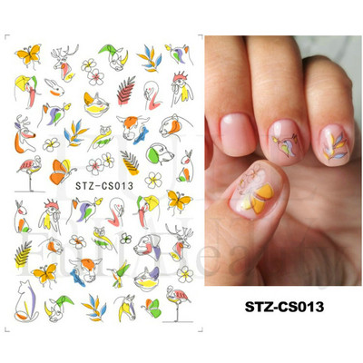 5D Λευκό λουλούδι ανάγλυφο αυτοκόλλητα νυχιών Μπουκέτο Αυτοκόλλητα γάμου Διακόσμηση Αφηρημένα λουλούδια Dreamcatcher Sliders LA5D-K162