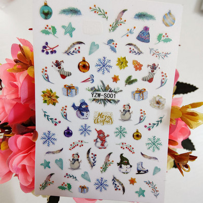 3D matricák a körmökön Geometria Hold Nap köröm matrica Pillangó Lotus csúszkák körmökhöz Manikűr Decoraciones Kiegészítők