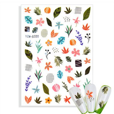 3D matricák a körmökön Geometria Hold Nap köröm matrica Pillangó Lotus csúszkák körmökhöz Manikűr Decoraciones Kiegészítők