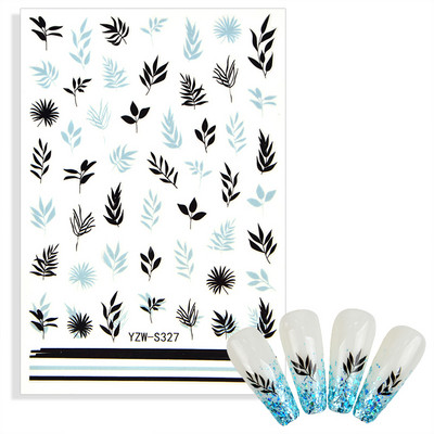 3D matricák a körmökön Geometria Hold Nap köröm matrica Pillangó Lotus csúszkák körmökhöz Manikűr Decoraciones Kiegészítők