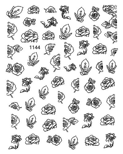 Αυτοκόλλητα νυχιών Λευκά πέταλα από άνθη κερασιού Sakura Roses Daisy Flowers Πίσω Κόλλα Αυτοκόλλητα νυχιών Διακόσμηση για Συμβουλές νυχιών Beauty