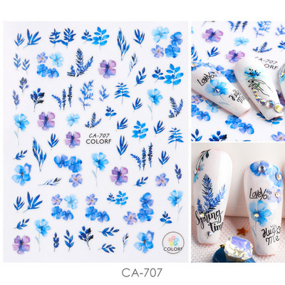 Τρισδιάστατο αυτοκόλλητο για την Ημέρα του Αγίου Βαλεντίνου Χαριτωμένο κορίτσι εραστής επιστολή με συρόμενα αυτοκόλλητα καρτούν Αυτοκόλλητα με πλήρη περιτύλιξη Αξεσουάρ τέχνης νυχιών TRF106