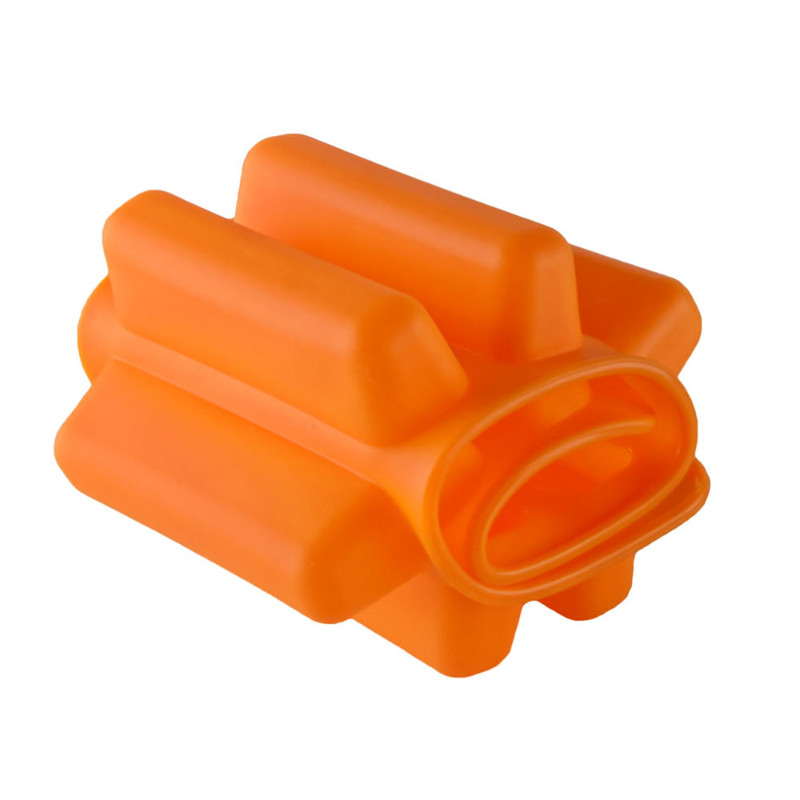 Lumea siliconului Cilindru în formă de deget cu 10 găuri Formă pentru cuburi de gheață din silicon pentru brioșe pentru prăjituri înghețată, ciocolată