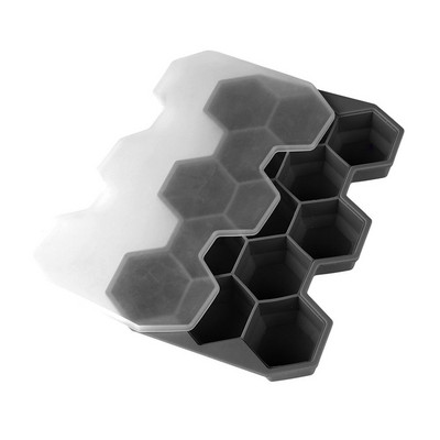 Нова форма на пчелна пита с подвижни капаци Многократна форма за кубчета лед Тава за кубчета лед Силиконова форма за правене на лед