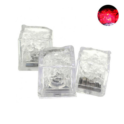 Vestuvių dekoravimas 3 vnt LED ledo kubeliai švytintys vakarėlio rutuliniai blykstės šviesa šviečianti neoninė šventė Kalėdų baro vyno taurės reikmenys