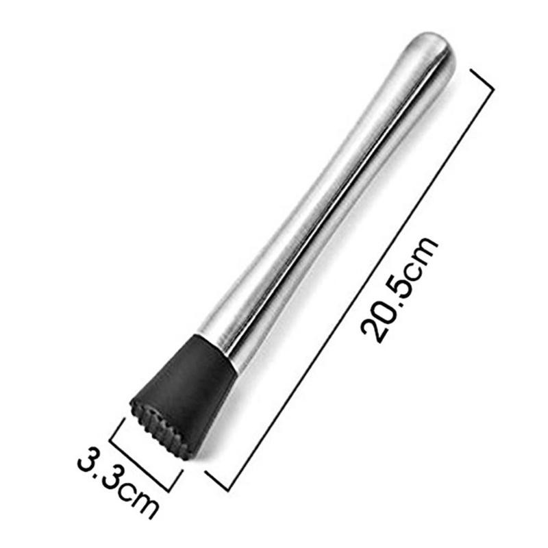 Nerūdijančio plieno vyno maišymo lazdelė, kokteilių plaktukas su trupinimo plaktuku „pasidaryk pats“ gėrimų vaisių maišymo susmulkinto ledo kepimo įrankis