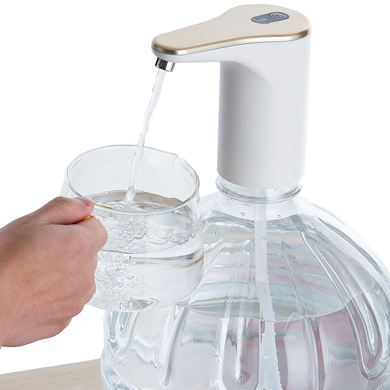 Elektrinis vandens butelio siurblys, automatinis USB įkrovimas su vamzdiniu vandens siurblys, dviejų režimų jungiklis, vandens dozatoriaus siurblys namams