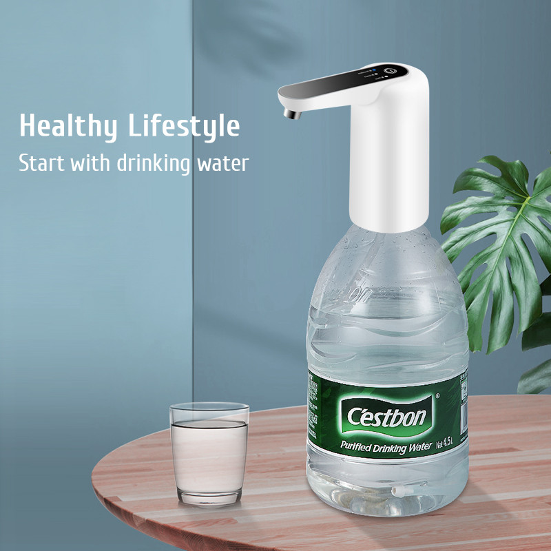 Nešiojamas vandens balionėlis mini vamzdinis vandens elektrinis siurblys USB įkrovimo belaidis automatinis vandens butelio siurblys namų gėrimų dozatorius
