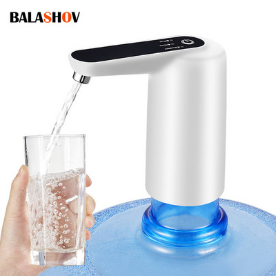 Dozator de apă fără fir, mini pompă electrică de apă în butoi, cu încărcare USB, pompă portabilă pentru sticlă de apă, dozator de băuturi