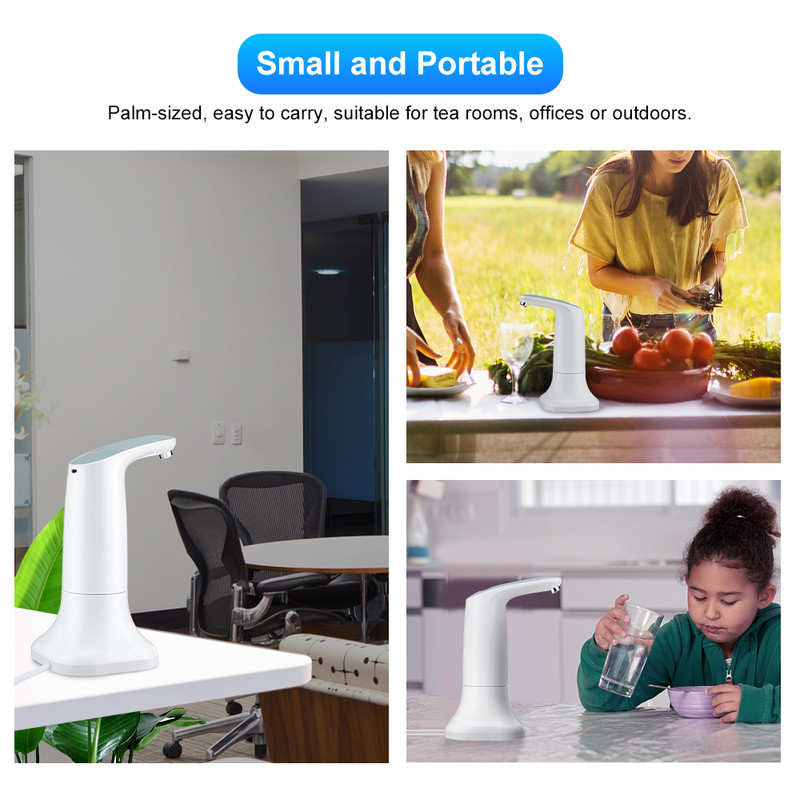 Automatinis elektrinis vandens dozatorius Išmanusis vandens siurblys Vandens butelis galonų geriamojo butelio jungiklis vandens valymo įrenginiai